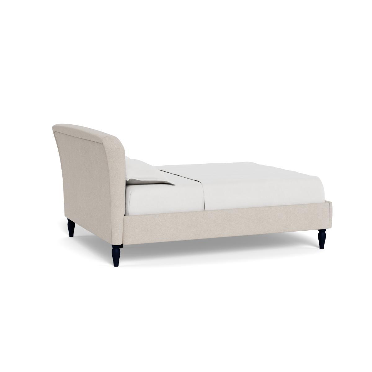 Heal's Darcey Bed Super King Texture Limestone Natural Feet - Heal's UK Bedroom Furniture – image 4