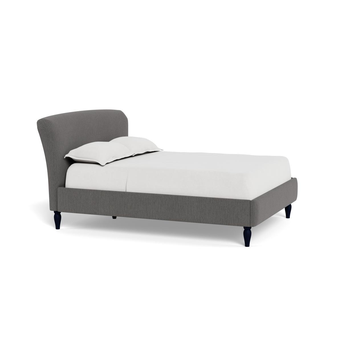 Heal's Darcey Bed King Smart Linen Mix Grey Natural Feet - Heal's UK Bedroom Furniture – image 2