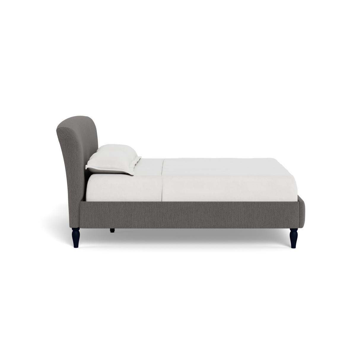 Heal's Darcey Bed King Smart Linen Mix Grey Natural Feet - Heal's UK Bedroom Furniture – image 3