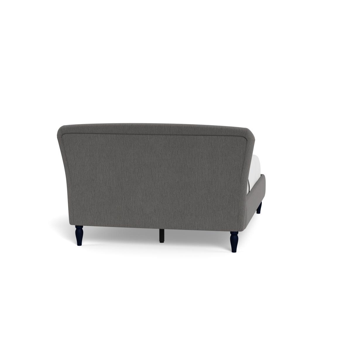 Heal's Darcey Bed King Smart Linen Mix Grey Natural Feet - Heal's UK Bedroom Furniture – image 5