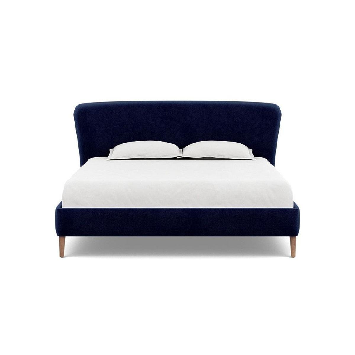 Heal's Darcey Bed Double Melton Wool Granite Tinted Ash Feet - Heal's UK Bedroom Furniture – image 11