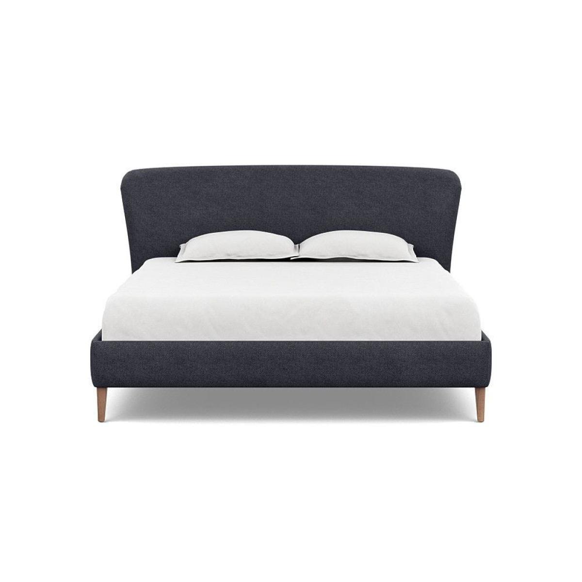 Heal's Darcey Bed Double Melton Wool Granite Tinted Ash Feet - Heal's UK Bedroom Furniture – image 109
