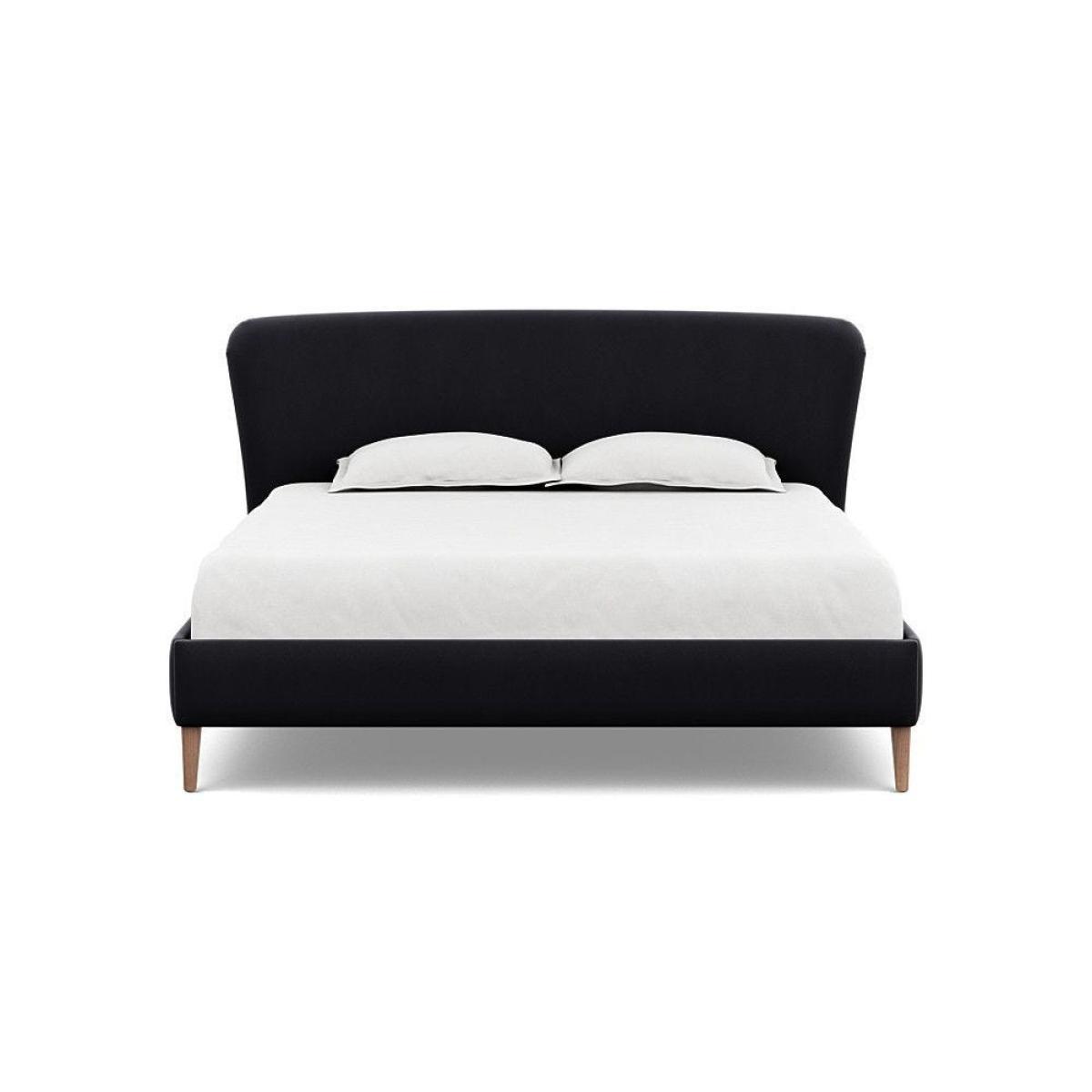 Heal's Darcey Bed Double Melton Wool Granite Tinted Ash Feet - Heal's UK Bedroom Furniture – image 111