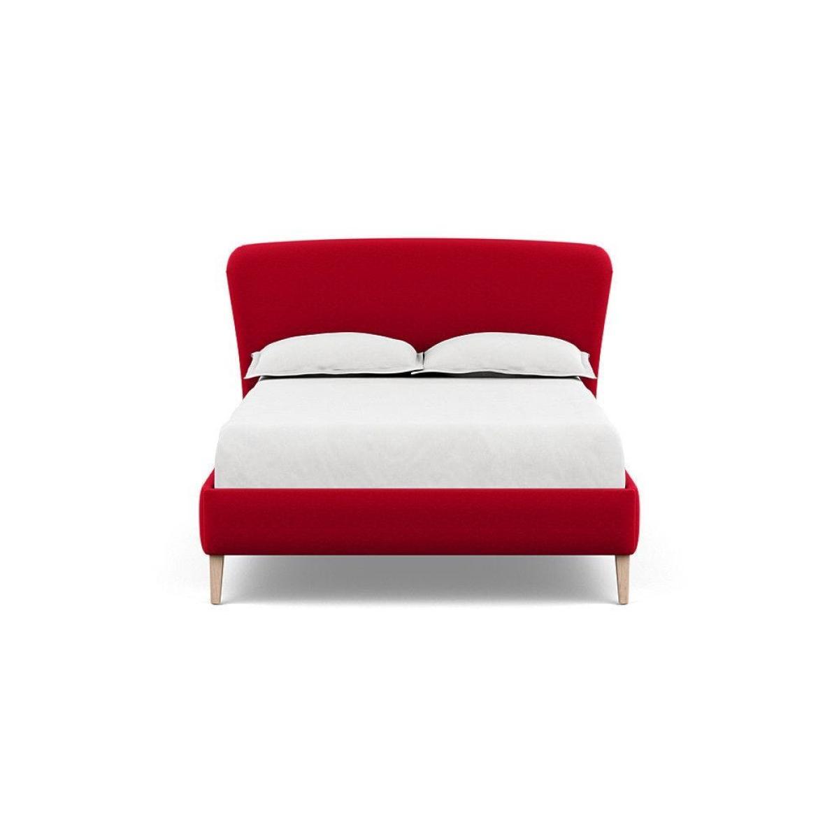 Heal's Darcey Bed Double Melton Wool Granite Tinted Ash Feet - Heal's UK Bedroom Furniture – image 112