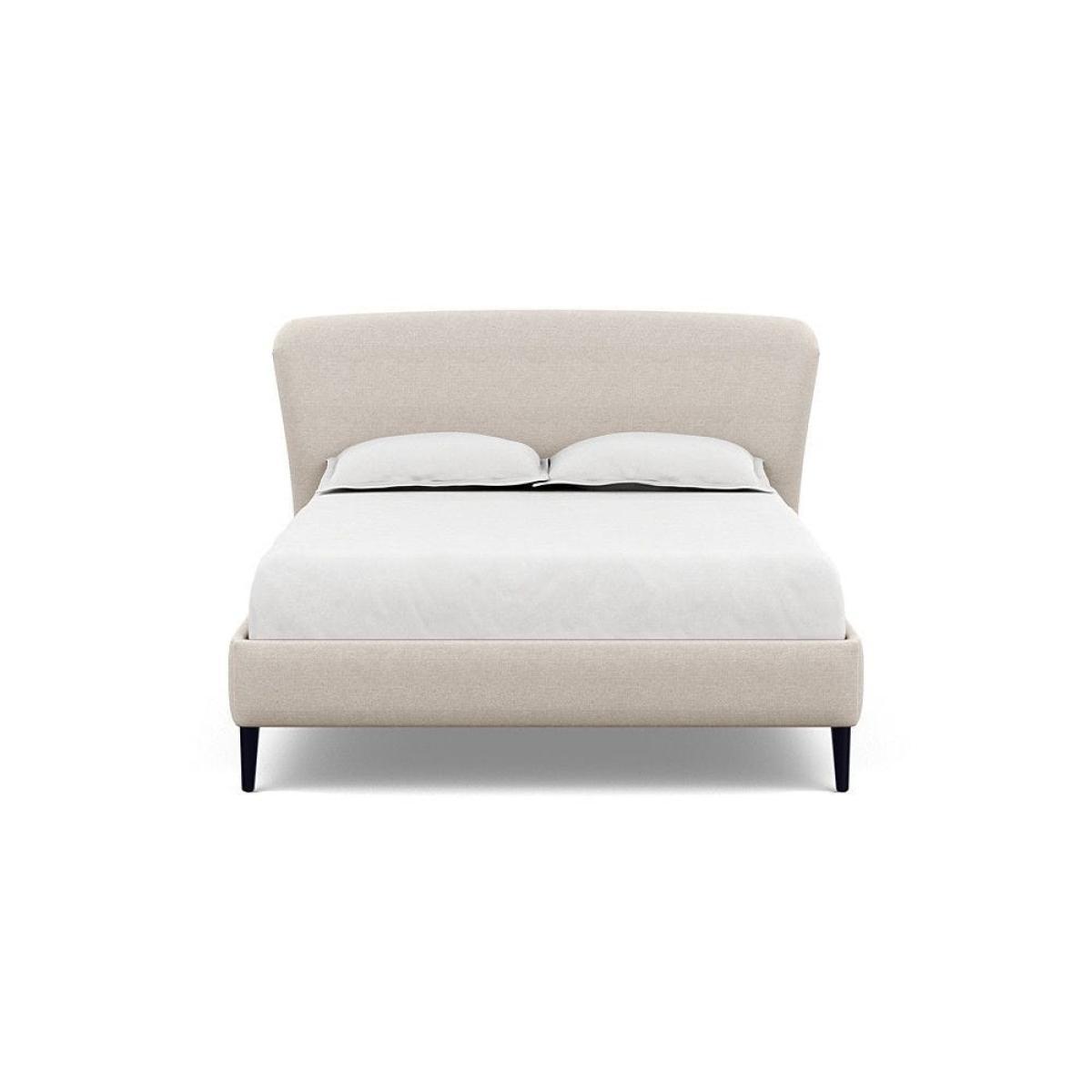 Heal's Darcey Bed Double Melton Wool Granite Tinted Ash Feet - Heal's UK Bedroom Furniture – image 115