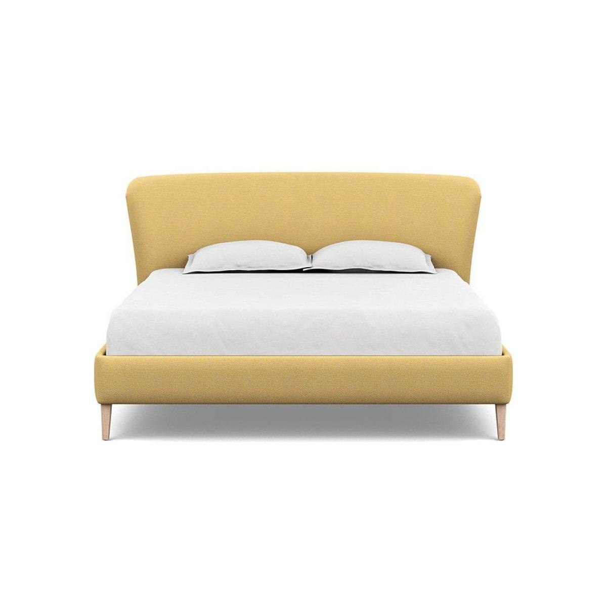 Heal's Darcey Bed Double Melton Wool Granite Tinted Ash Feet - Heal's UK Bedroom Furniture – image 13