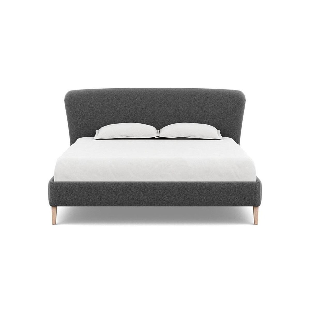 Heal's Darcey Bed Double Melton Wool Granite Tinted Ash Feet - Heal's UK Bedroom Furniture – image 121