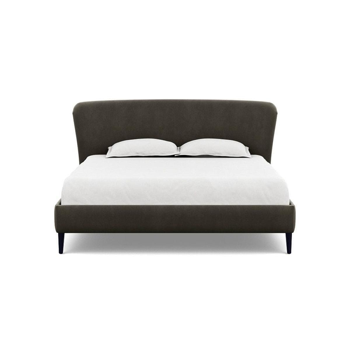Heal's Darcey Bed Double Melton Wool Granite Tinted Ash Feet - Heal's UK Bedroom Furniture – image 125
