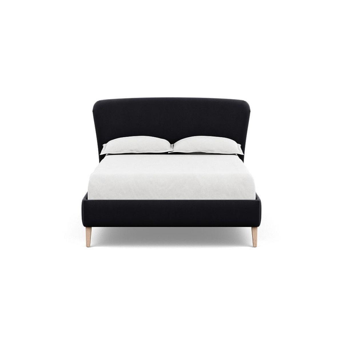 Heal's Darcey Bed Double Melton Wool Granite Tinted Ash Feet - Heal's UK Bedroom Furniture – image 126