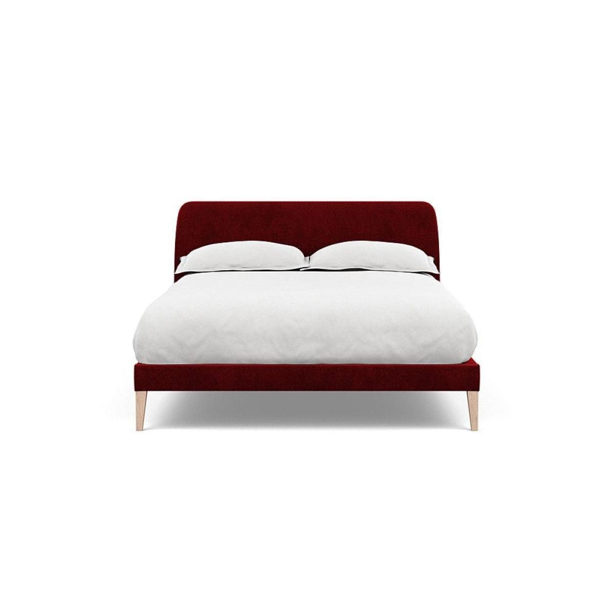 Heal's Darcey Bed Double Melton Wool Granite Tinted Ash Feet - Heal's UK Bedroom Furniture – image 129