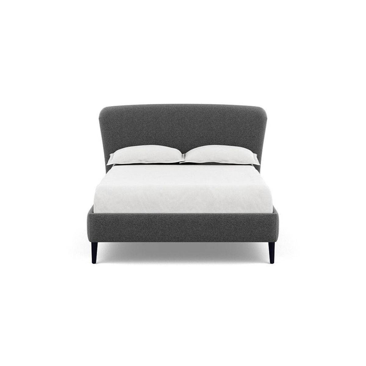 Heal's Darcey Bed Double Melton Wool Granite Tinted Ash Feet - Heal's UK Bedroom Furniture – image 135