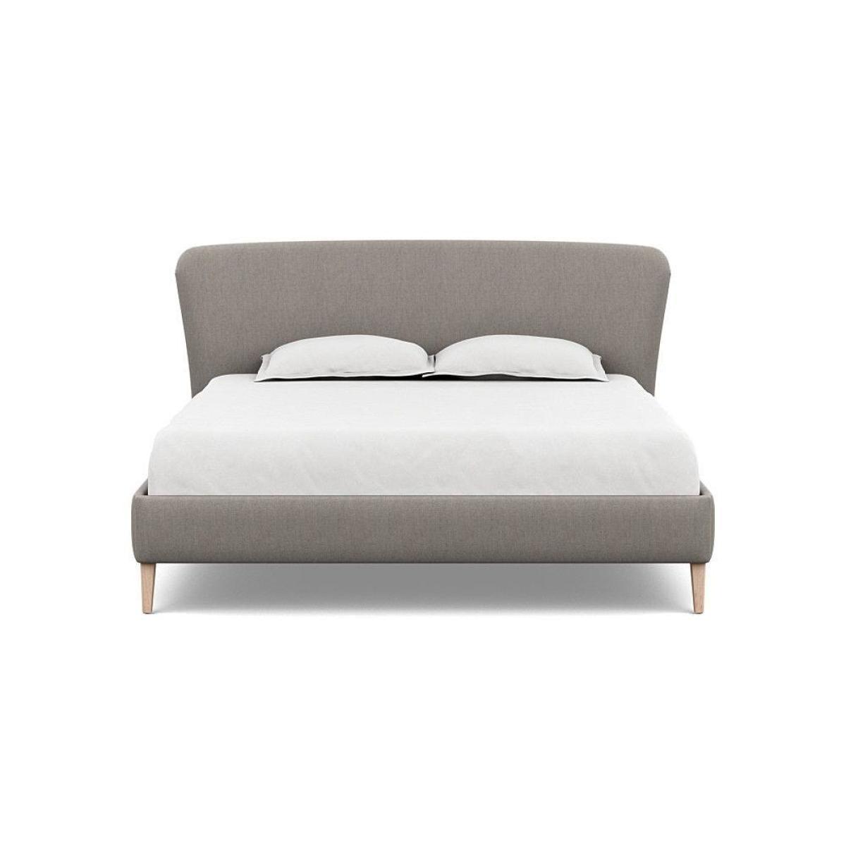 Heal's Darcey Bed Double Melton Wool Granite Tinted Ash Feet - Heal's UK Bedroom Furniture – image 15