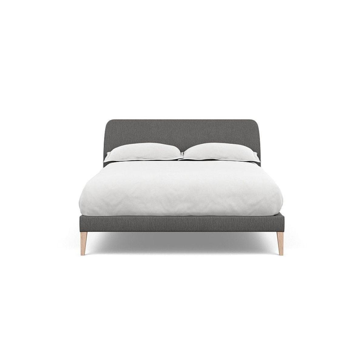 Heal's Darcey Bed Double Melton Wool Granite Tinted Ash Feet - Heal's UK Bedroom Furniture – image 142