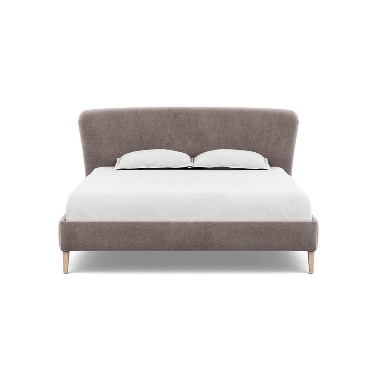 Heal's Darcey Bed Double Melton Wool Granite Tinted Ash Feet - Heal's UK Bedroom Furniture – image 146