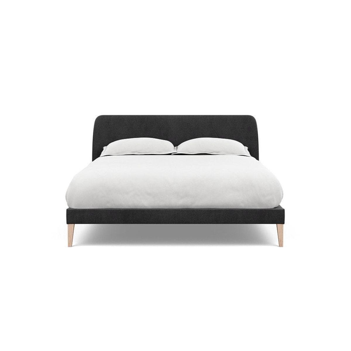 Heal's Darcey Bed Double Melton Wool Granite Tinted Ash Feet - Heal's UK Bedroom Furniture – image 151