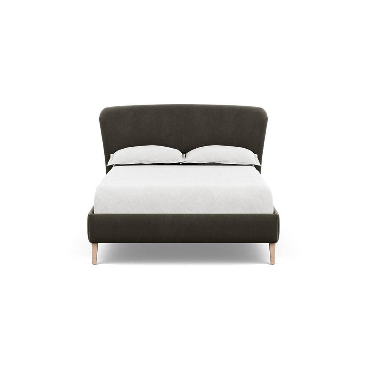Heal's Darcey Bed Double Melton Wool Granite Tinted Ash Feet - Heal's UK Bedroom Furniture – image 155