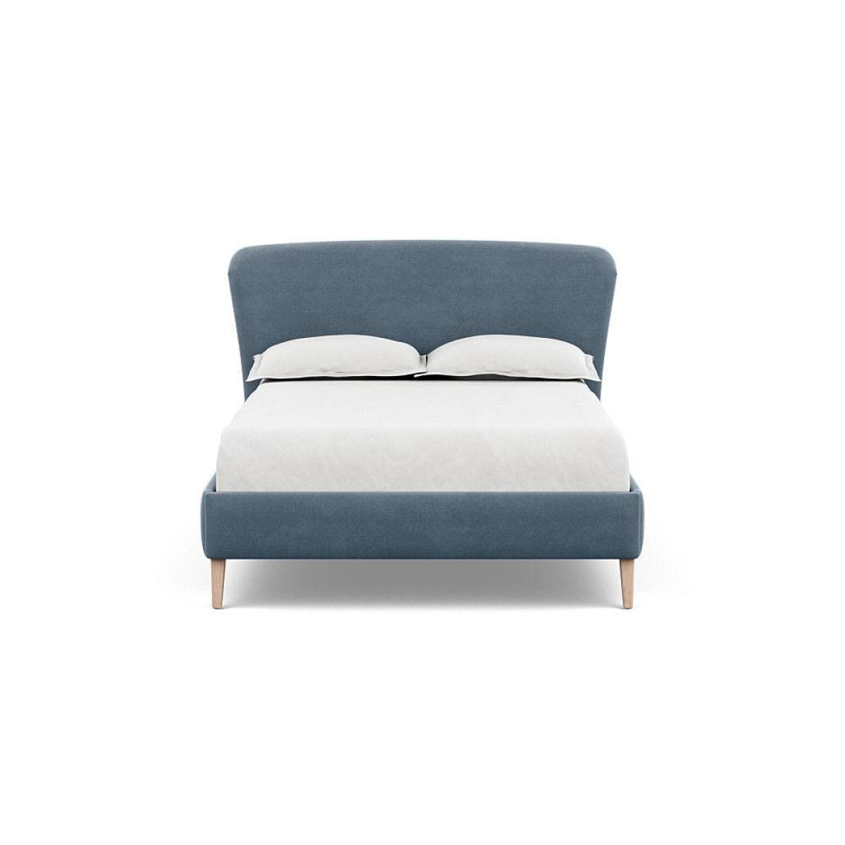 Heal's Darcey Bed Double Melton Wool Granite Tinted Ash Feet - Heal's UK Bedroom Furniture – image 160