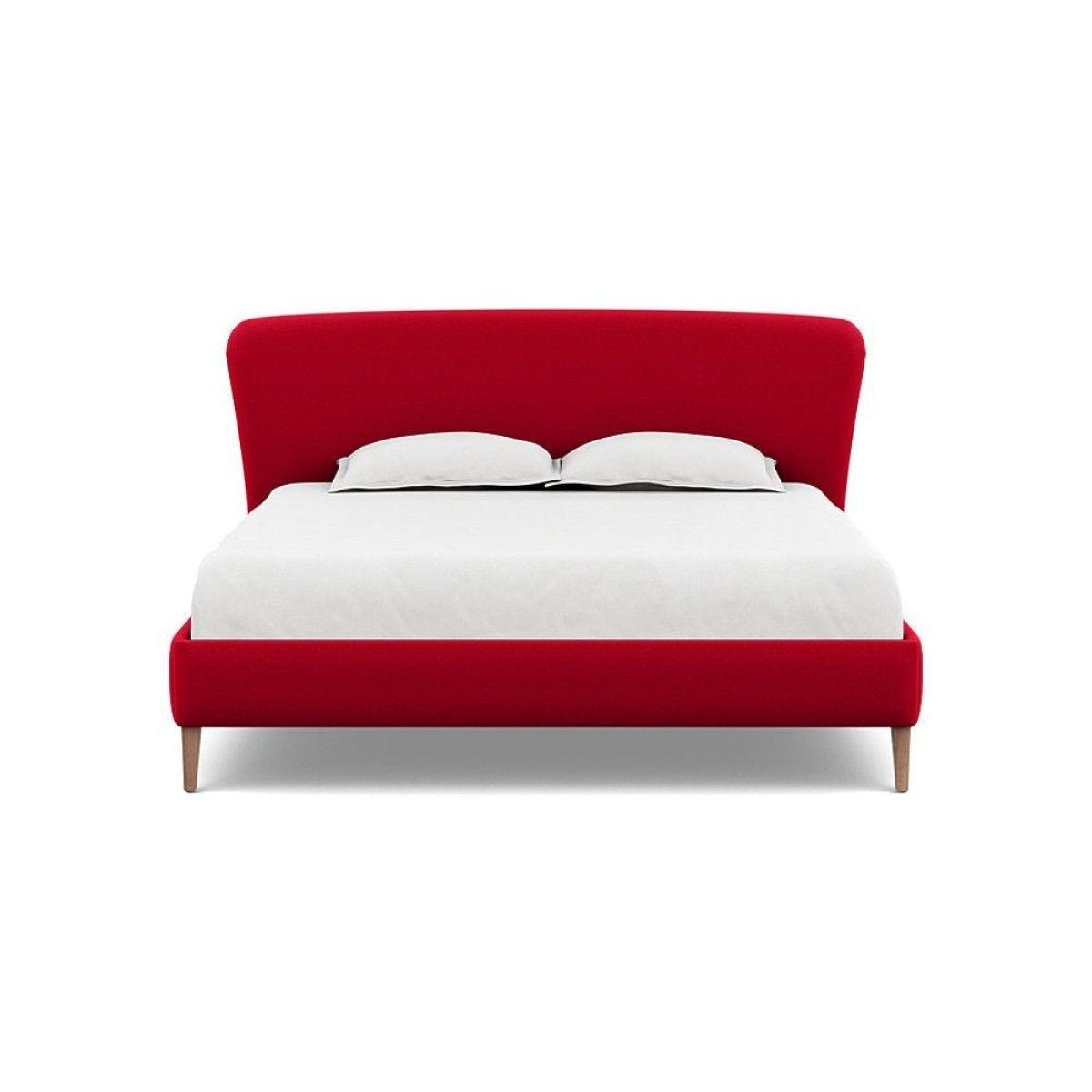 Heal's Darcey Bed Double Melton Wool Granite Tinted Ash Feet - Heal's UK Bedroom Furniture – image 17