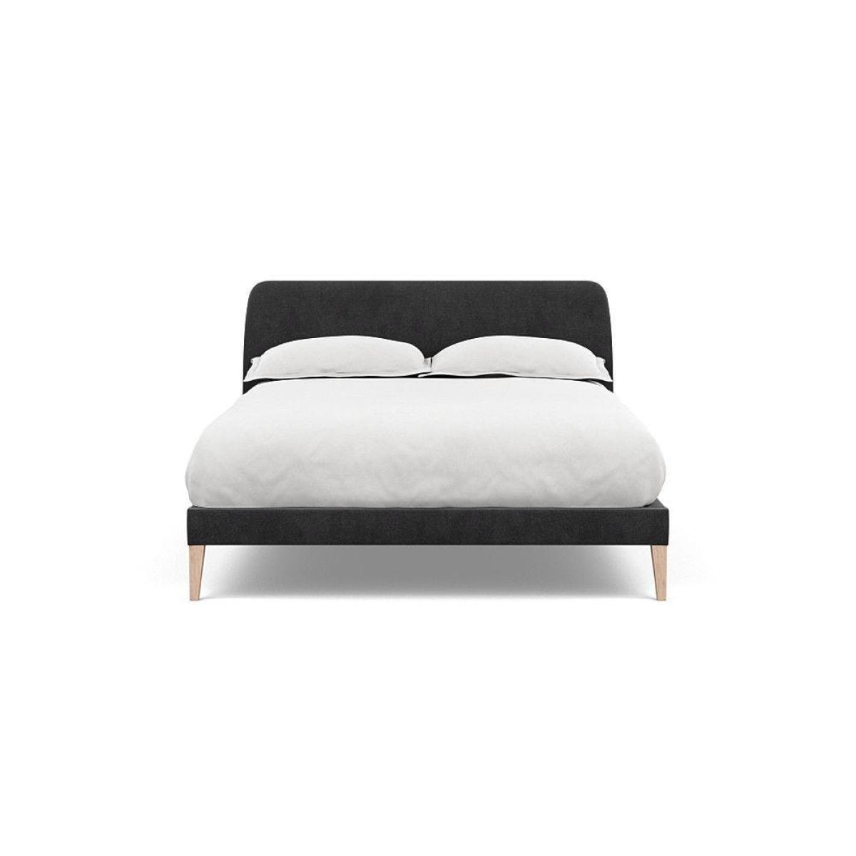 Heal's Darcey Bed Double Melton Wool Granite Tinted Ash Feet - Heal's UK Bedroom Furniture – image 170