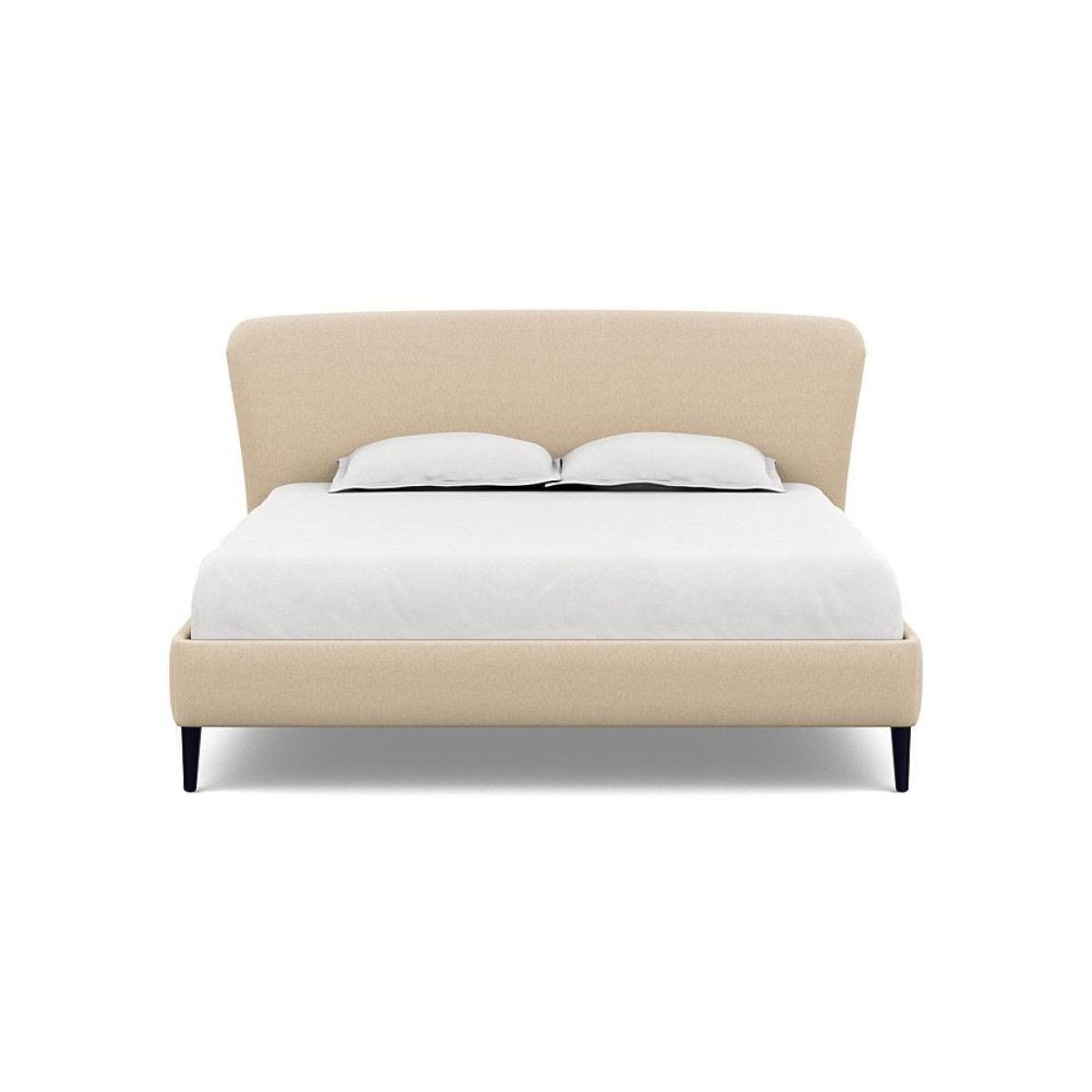 Heal's Darcey Bed Double Melton Wool Granite Tinted Ash Feet - Heal's UK Bedroom Furniture – image 171