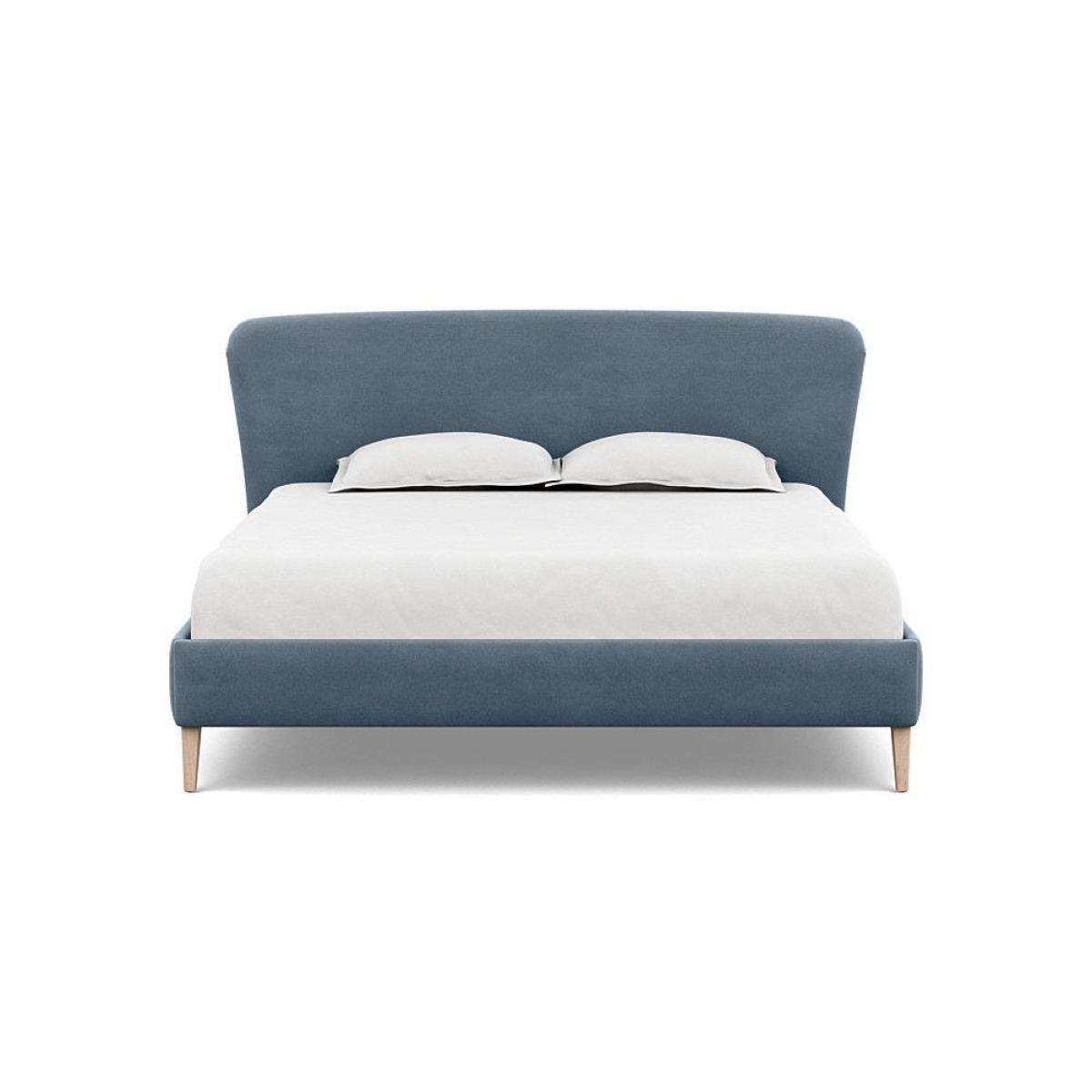Heal's Darcey Bed Double Melton Wool Granite Tinted Ash Feet - Heal's UK Bedroom Furniture – image 3