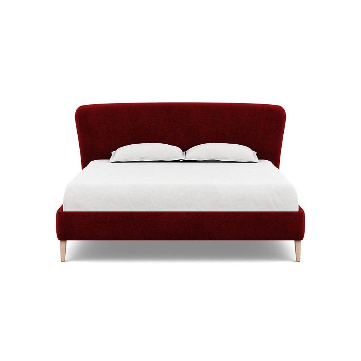 Heal's Darcey Bed Double Melton Wool Granite Tinted Ash Feet - Heal's UK Bedroom Furniture – image 21
