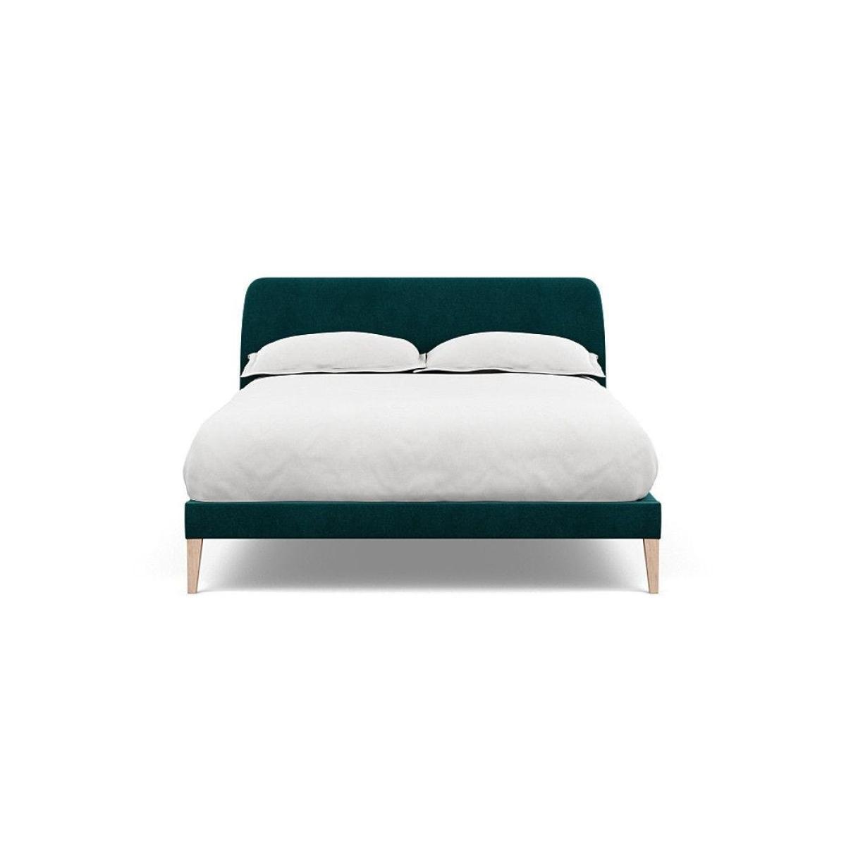 Heal's Darcey Bed Double Melton Wool Granite Tinted Ash Feet - Heal's UK Bedroom Furniture – image 24