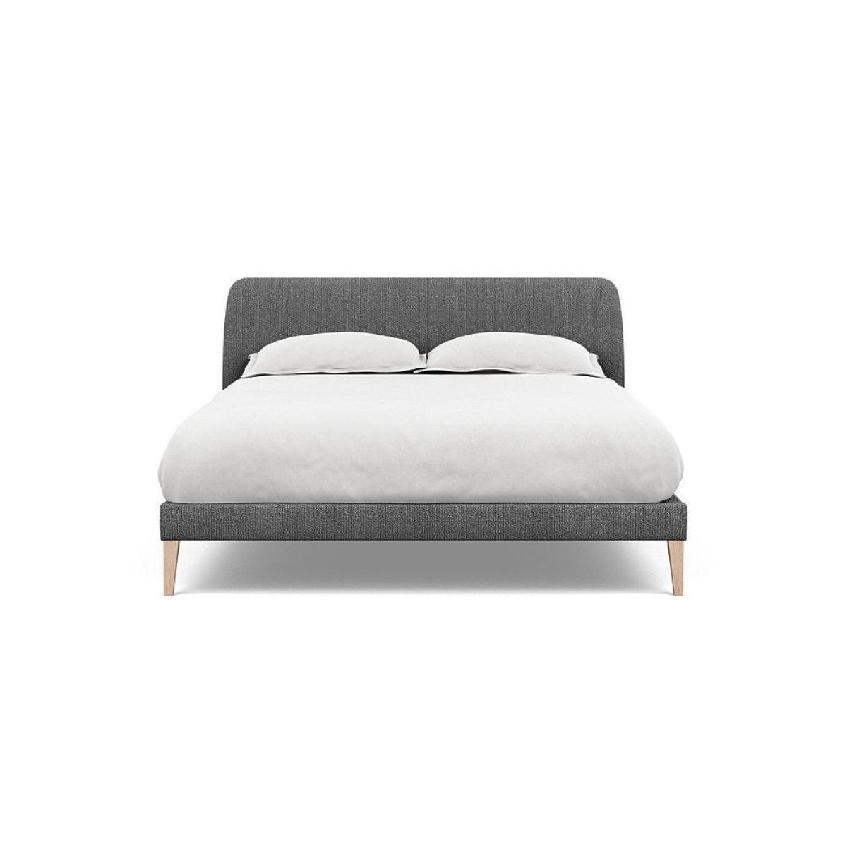 Heal's Darcey Bed Double Melton Wool Granite Tinted Ash Feet - Heal's UK Bedroom Furniture – image 4