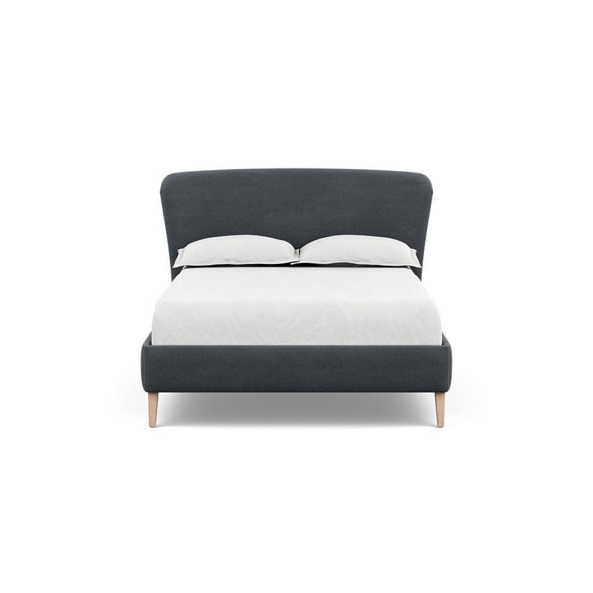 Heal's Darcey Bed Double Melton Wool Granite Tinted Ash Feet - Heal's UK Bedroom Furniture – image 38