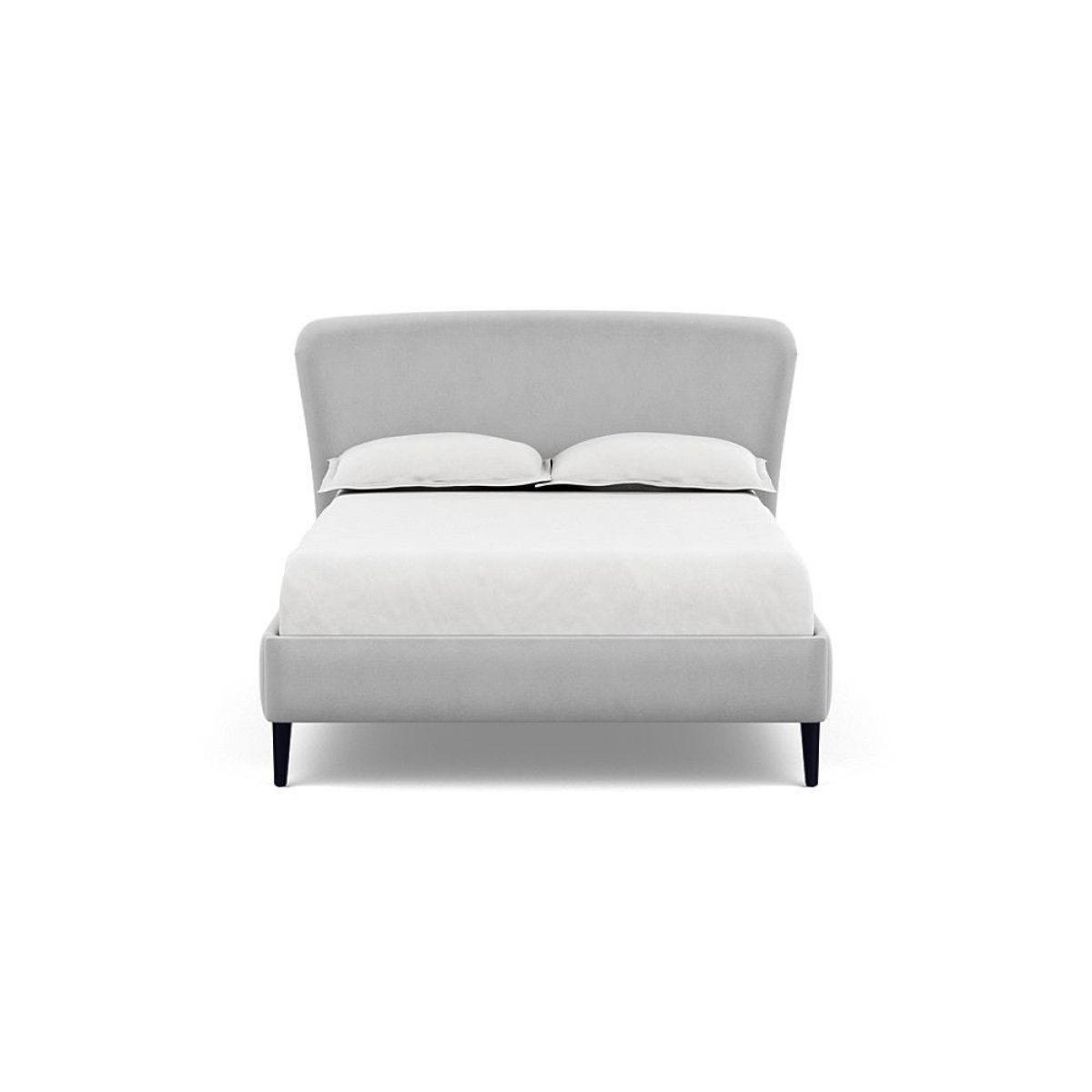 Heal's Darcey Bed Double Melton Wool Granite Tinted Ash Feet - Heal's UK Bedroom Furniture – image 5