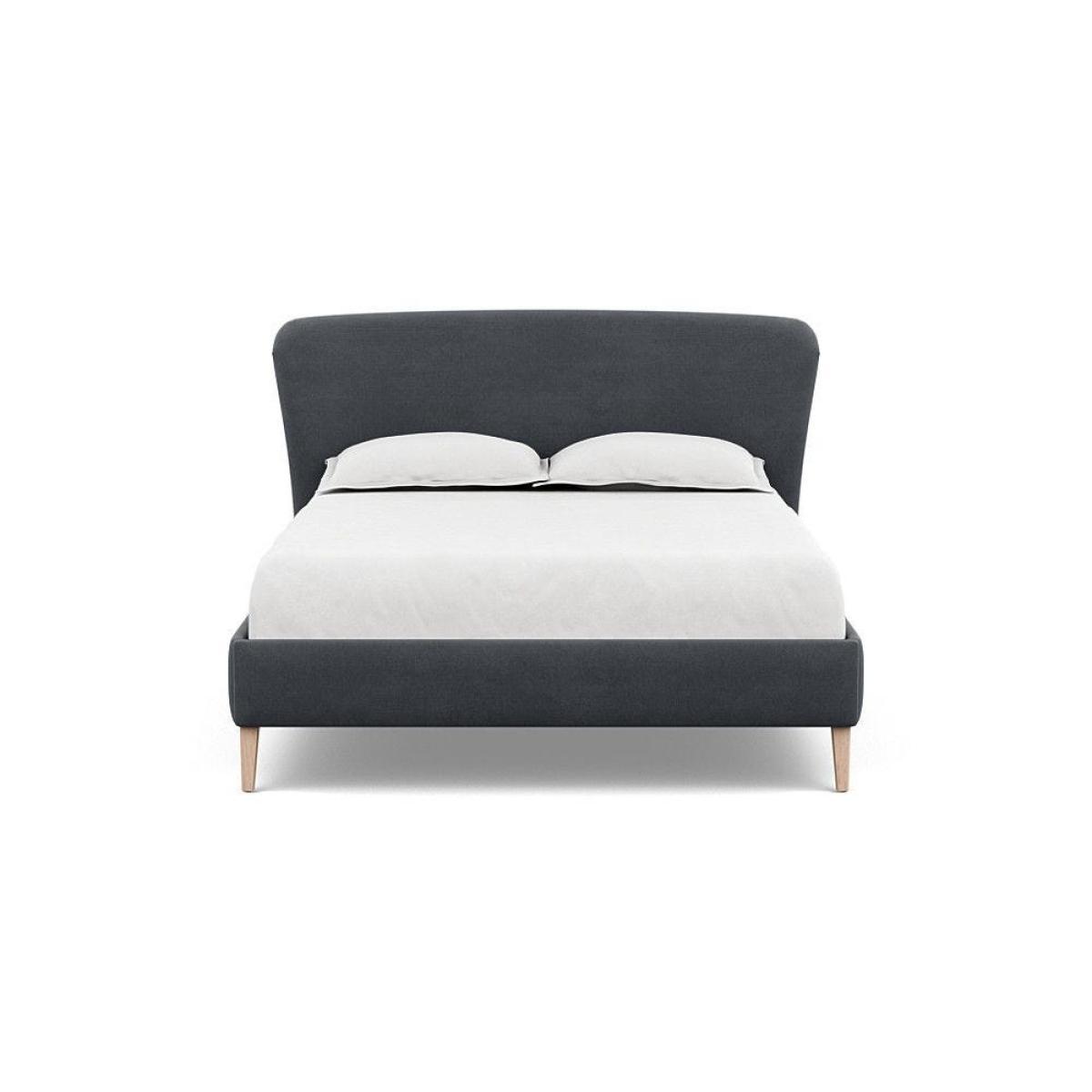 Heal's Darcey Bed Double Melton Wool Granite Tinted Ash Feet - Heal's UK Bedroom Furniture – image 41