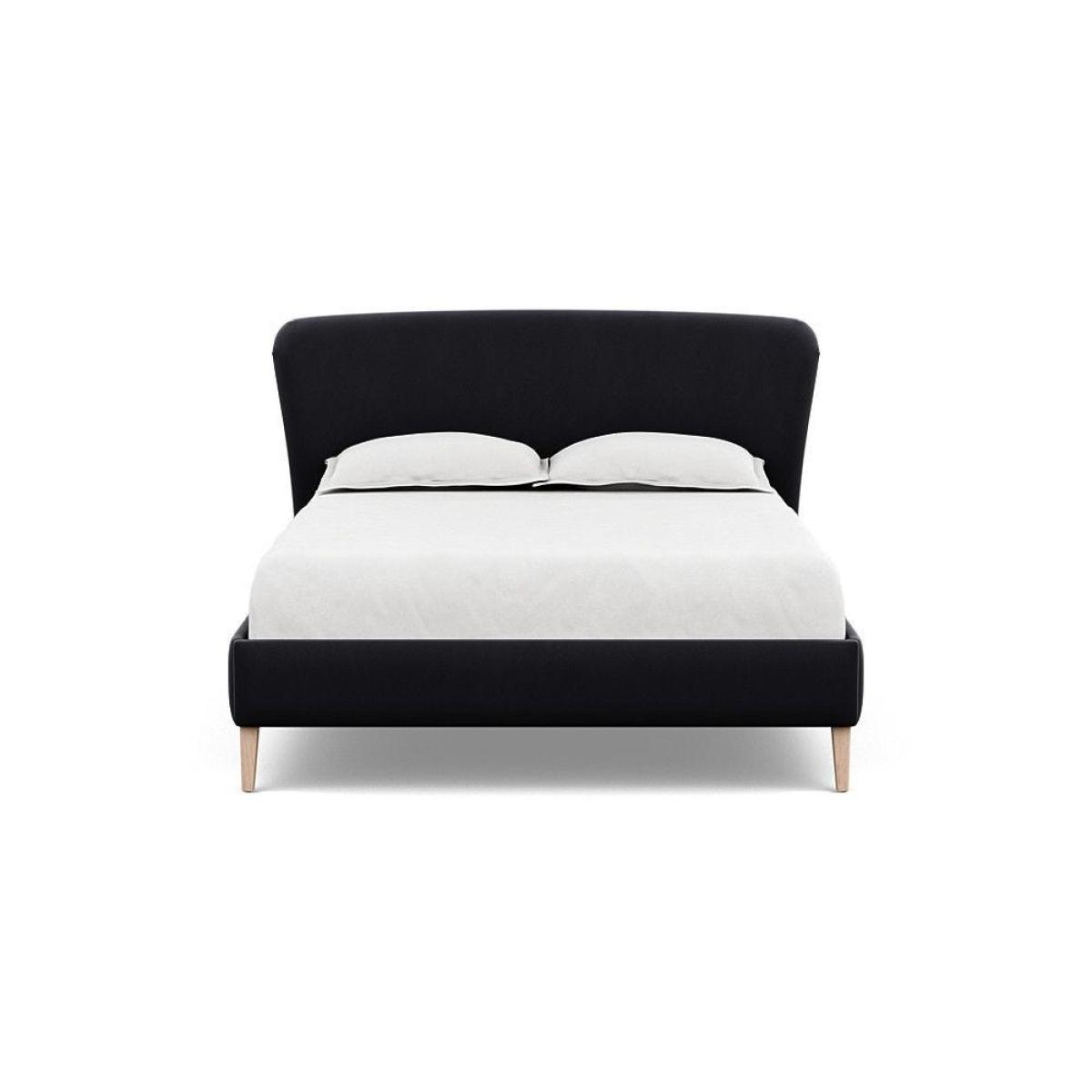 Heal's Darcey Bed Double Melton Wool Granite Tinted Ash Feet - Heal's UK Bedroom Furniture – image 42