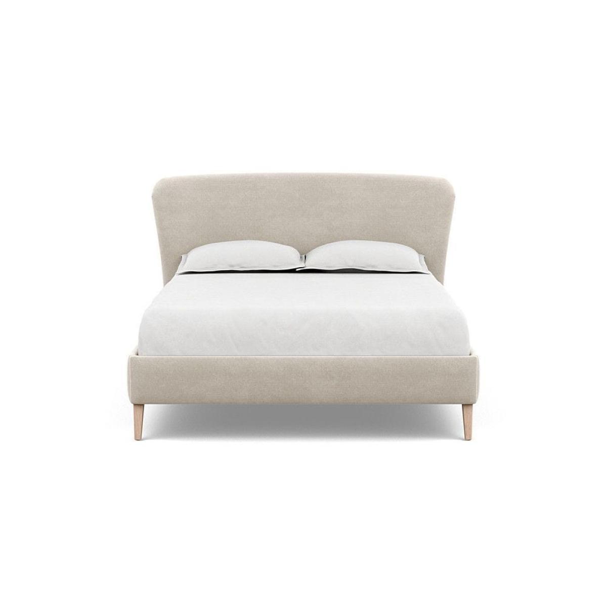 Heal's Darcey Bed Double Melton Wool Granite Tinted Ash Feet - Heal's UK Bedroom Furniture – image 43