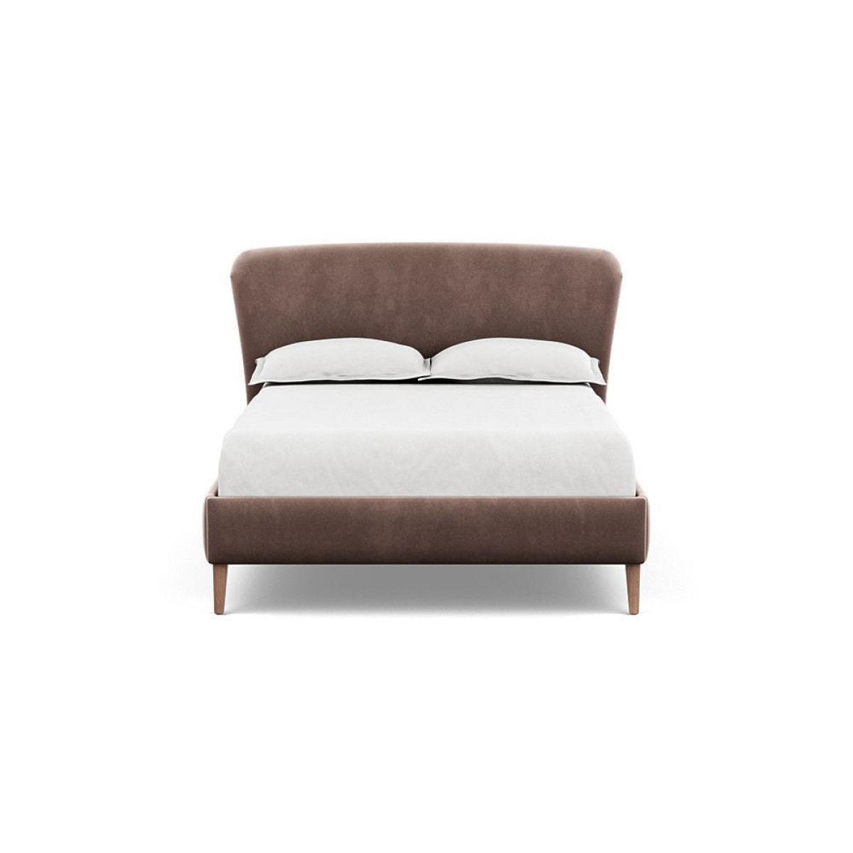 Heal's Darcey Bed Double Melton Wool Granite Tinted Ash Feet - Heal's UK Bedroom Furniture – image 44