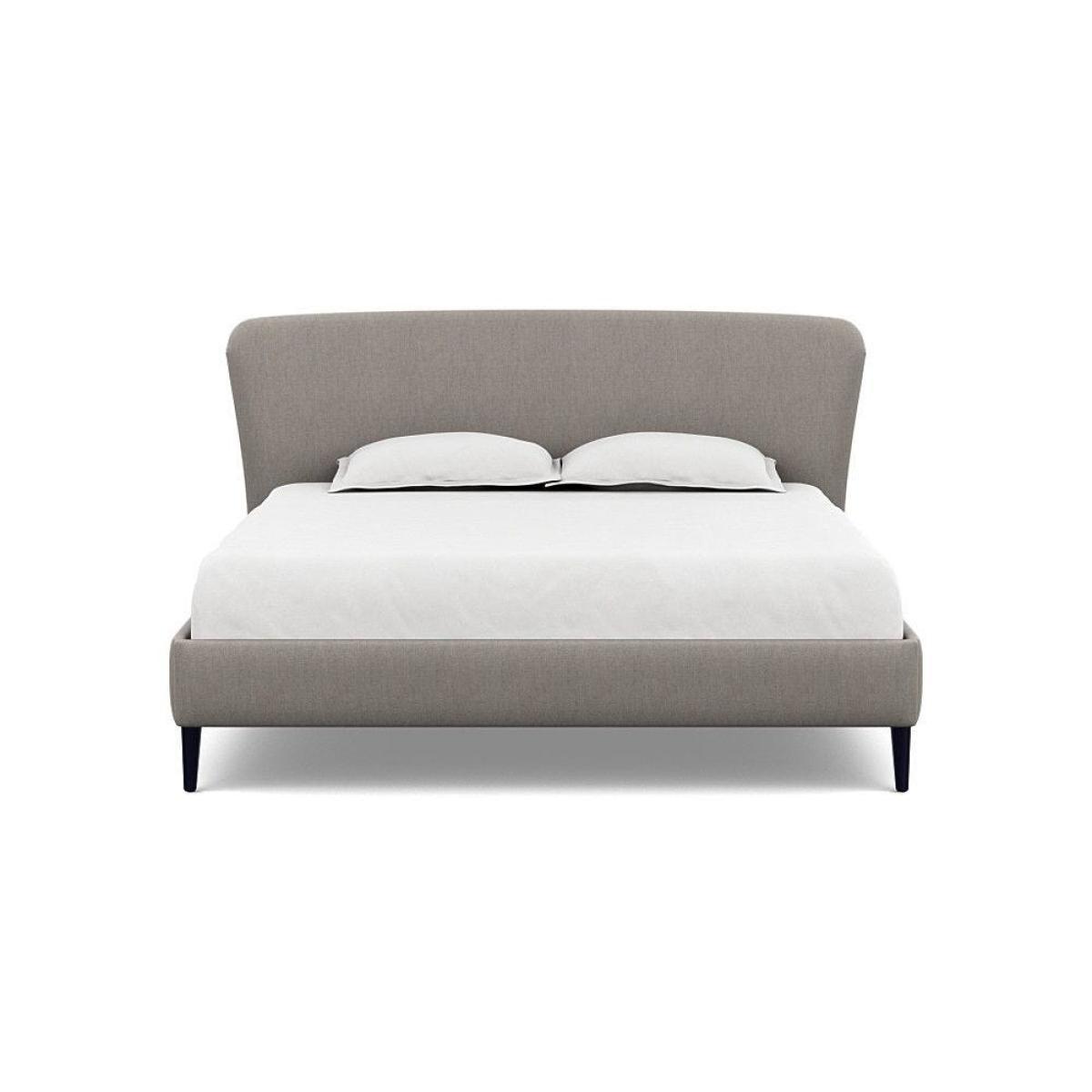 Heal's Darcey Bed Double Melton Wool Granite Tinted Ash Feet - Heal's UK Bedroom Furniture – image 48