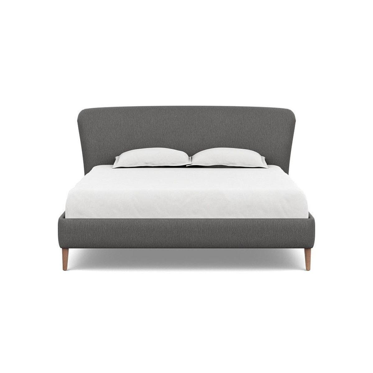 Heal's Darcey Bed Double Melton Wool Granite Tinted Ash Feet - Heal's UK Bedroom Furniture – image 55