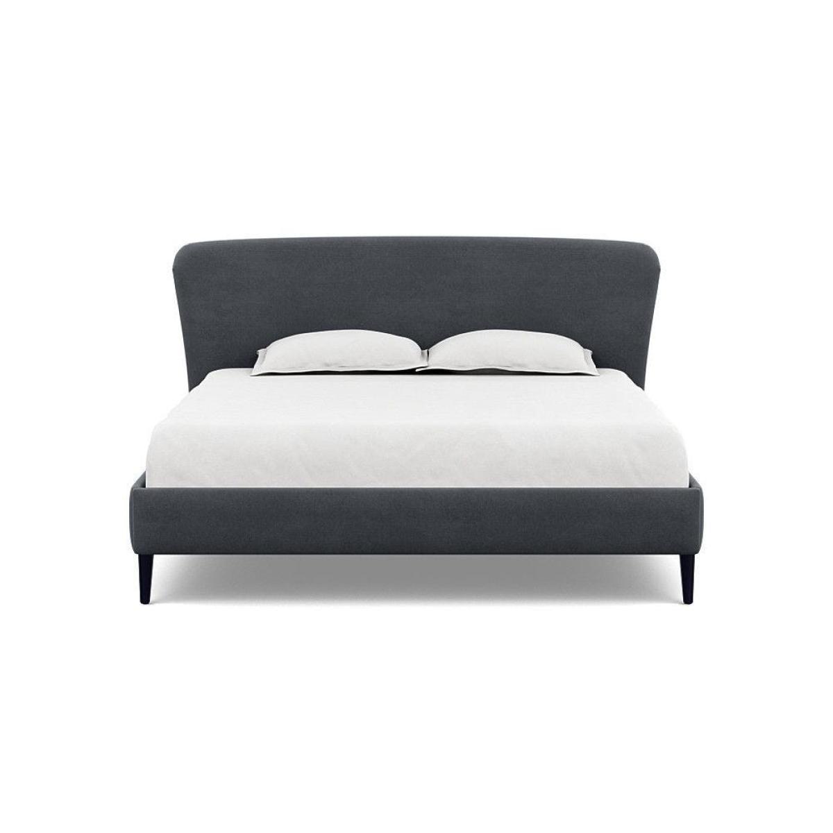 Heal's Darcey Bed Double Melton Wool Granite Tinted Ash Feet - Heal's UK Bedroom Furniture – image 56