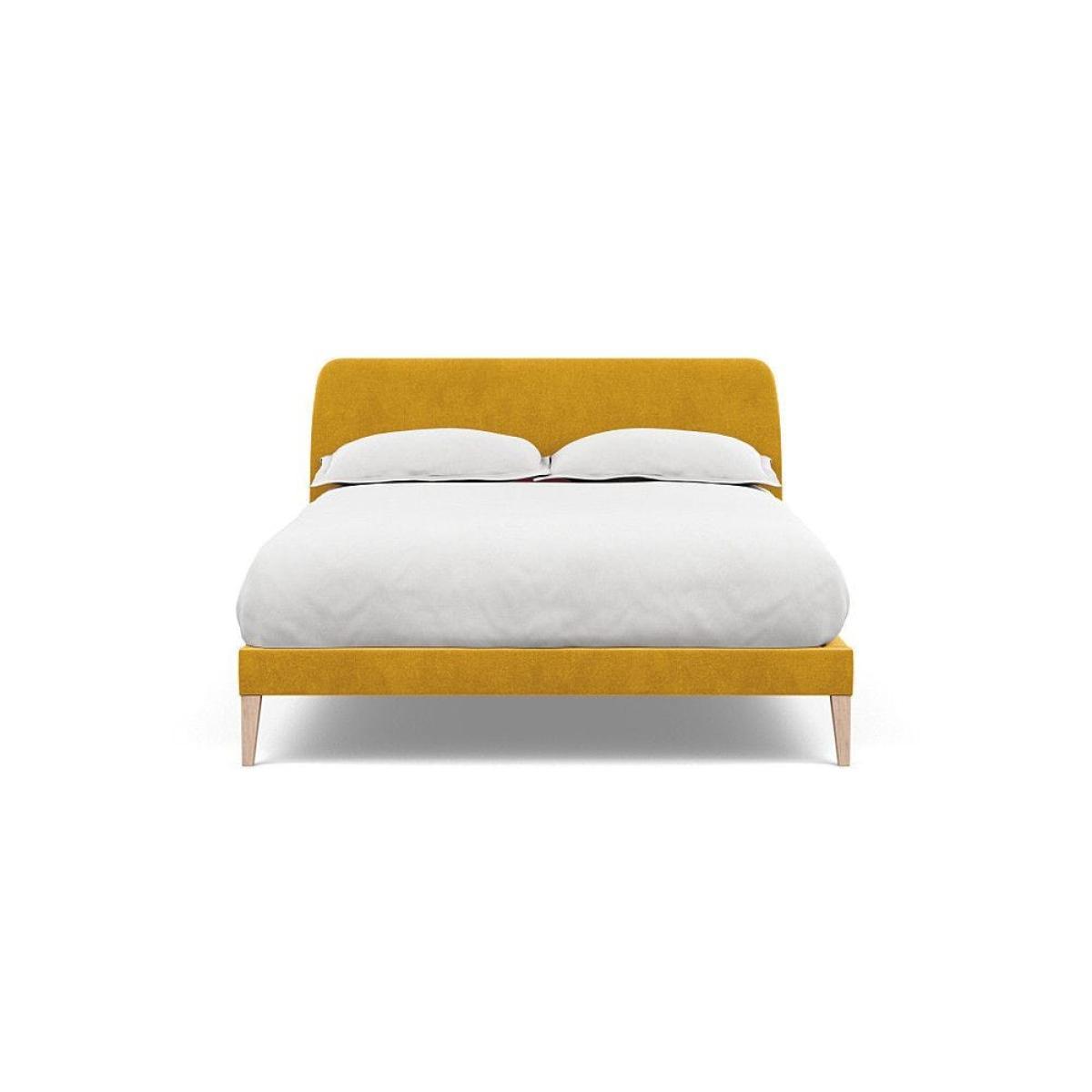 Heal's Darcey Bed Double Melton Wool Granite Tinted Ash Feet - Heal's UK Bedroom Furniture – image 57