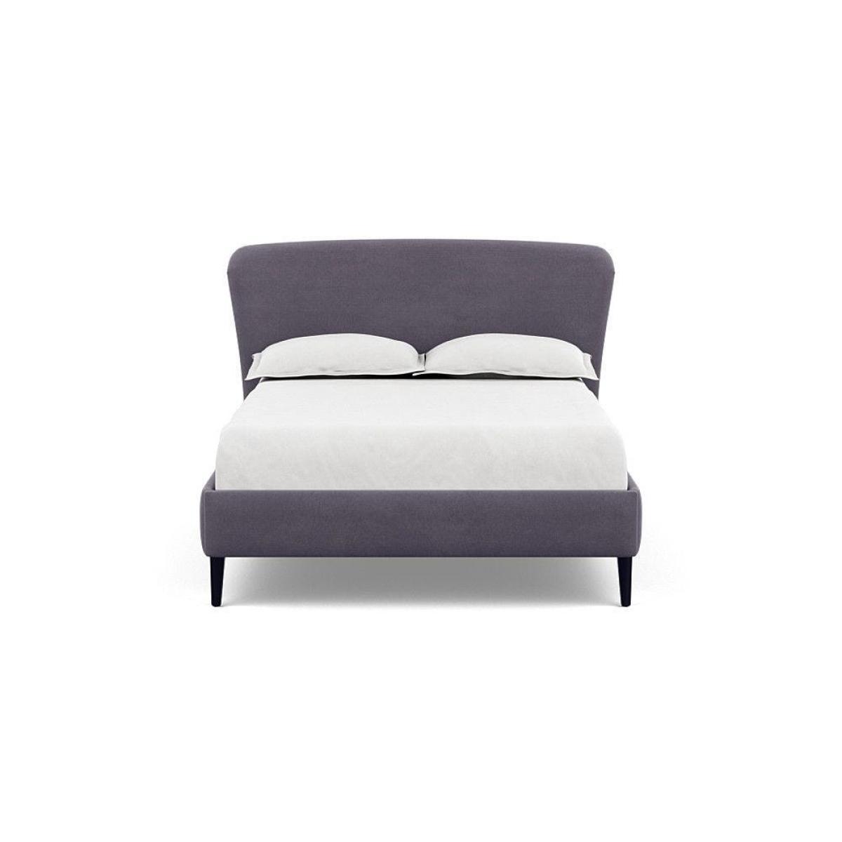 Heal's Darcey Bed Double Melton Wool Granite Tinted Ash Feet - Heal's UK Bedroom Furniture – image 70