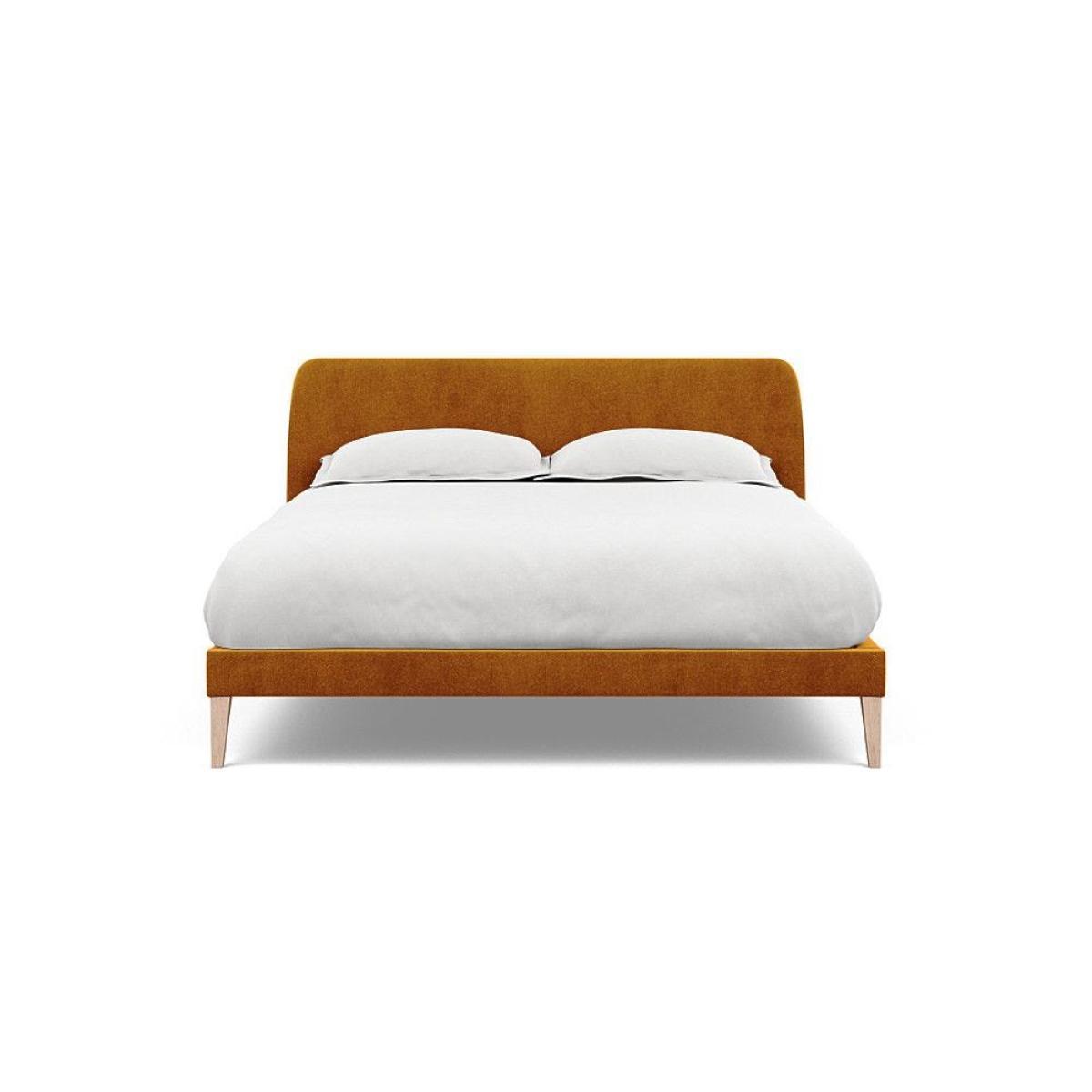 Heal's Darcey Bed Double Melton Wool Granite Tinted Ash Feet - Heal's UK Bedroom Furniture – image 72