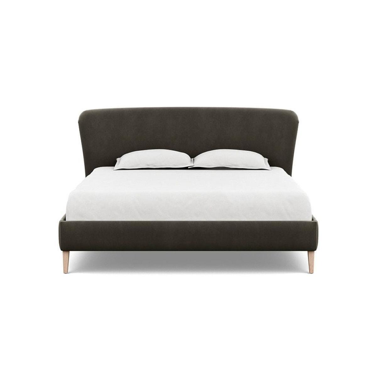 Heal's Darcey Bed Double Melton Wool Granite Tinted Ash Feet - Heal's UK Bedroom Furniture – image 77