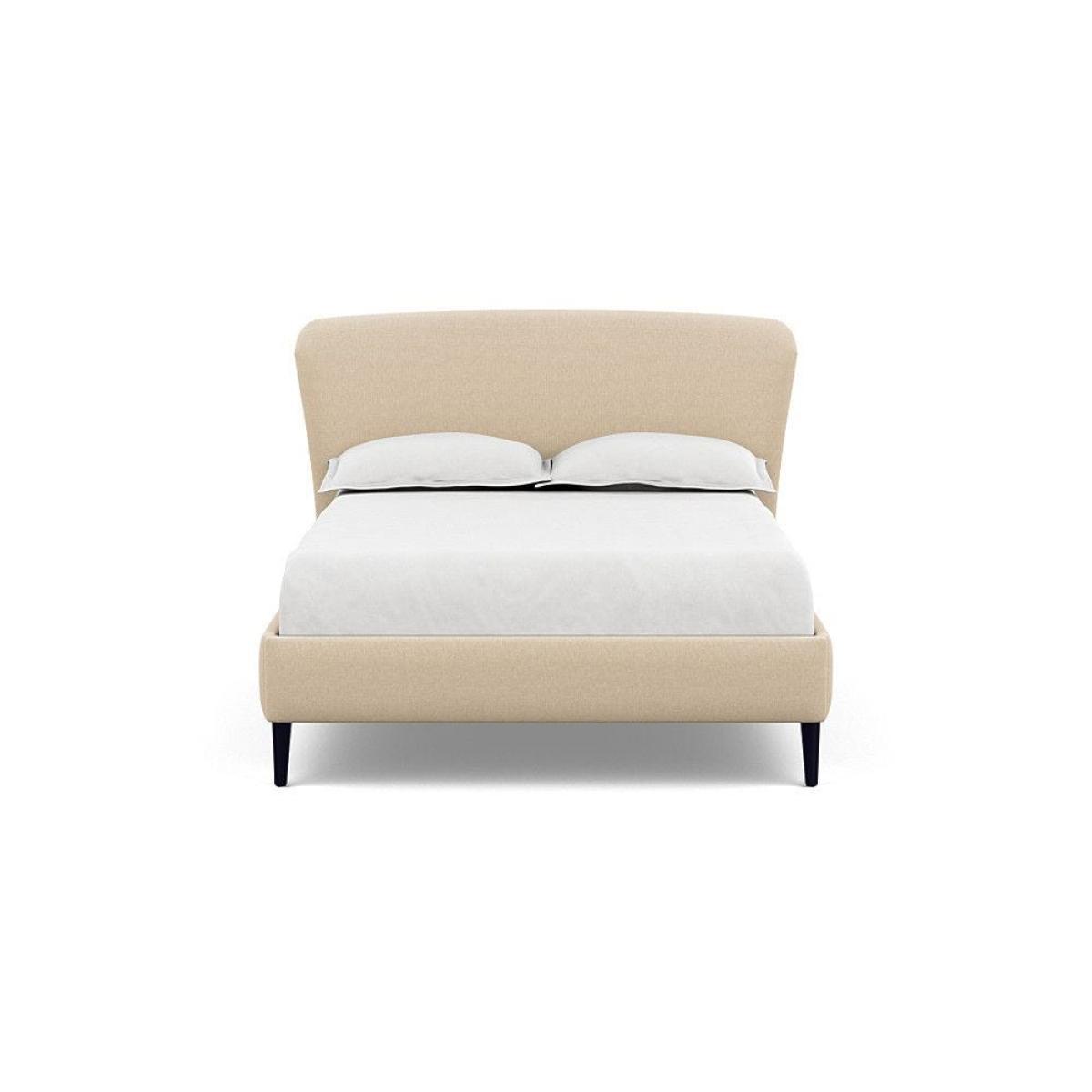 Heal's Darcey Bed Double Melton Wool Granite Tinted Ash Feet - Heal's UK Bedroom Furniture – image 9