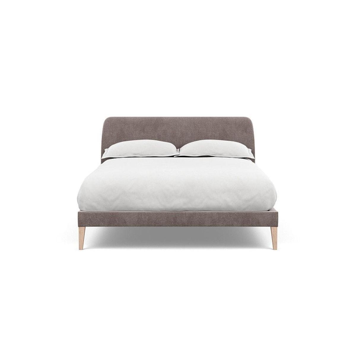 Heal's Darcey Bed Double Melton Wool Granite Tinted Ash Feet - Heal's UK Bedroom Furniture – image 87