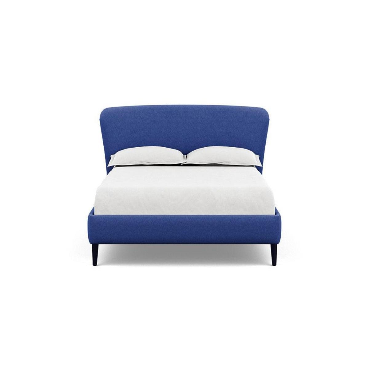 Heal's Darcey Bed Double Melton Wool Granite Tinted Ash Feet - Heal's UK Bedroom Furniture – image 90