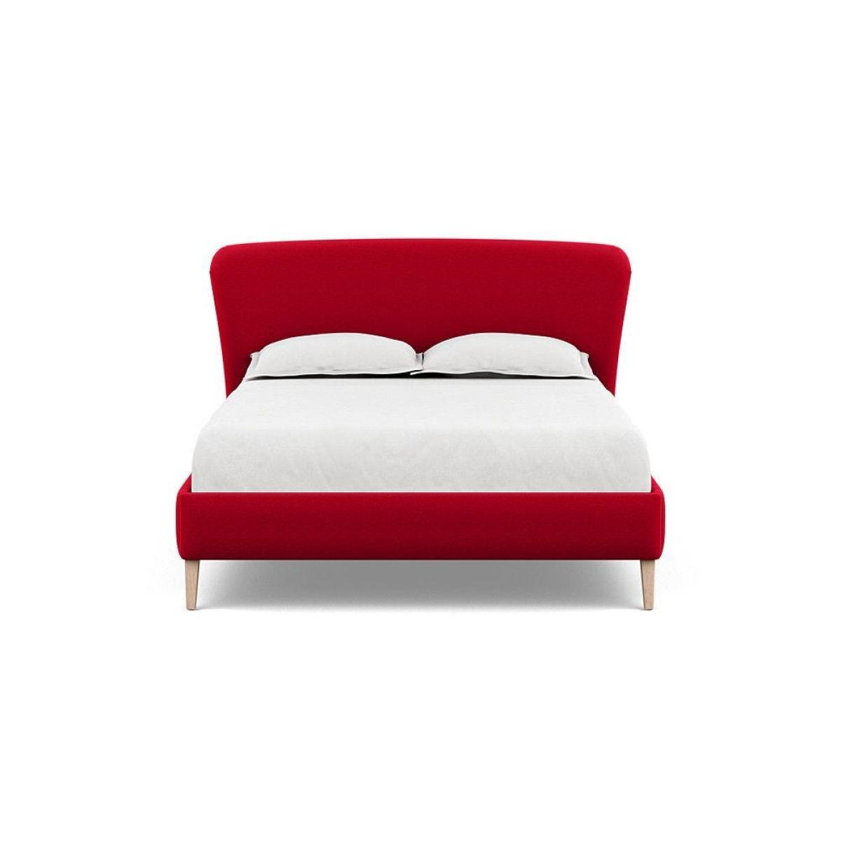 Heal's Darcey Bed Double Melton Wool Granite Tinted Ash Feet - Heal's UK Bedroom Furniture – image 91