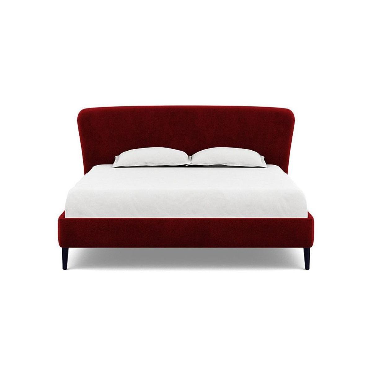 Heal's Darcey Bed Double Melton Wool Granite Tinted Ash Feet - Heal's UK Bedroom Furniture – image 93