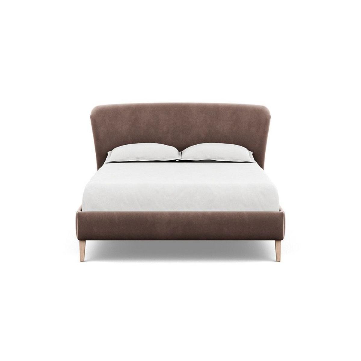 Heal's Darcey Bed Double Melton Wool Granite Tinted Ash Feet - Heal's UK Bedroom Furniture – image 94