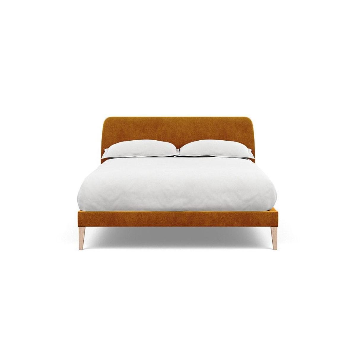 Heal's Darcey Bed Double Melton Wool Granite Tinted Ash Feet - Heal's UK Bedroom Furniture – image 99