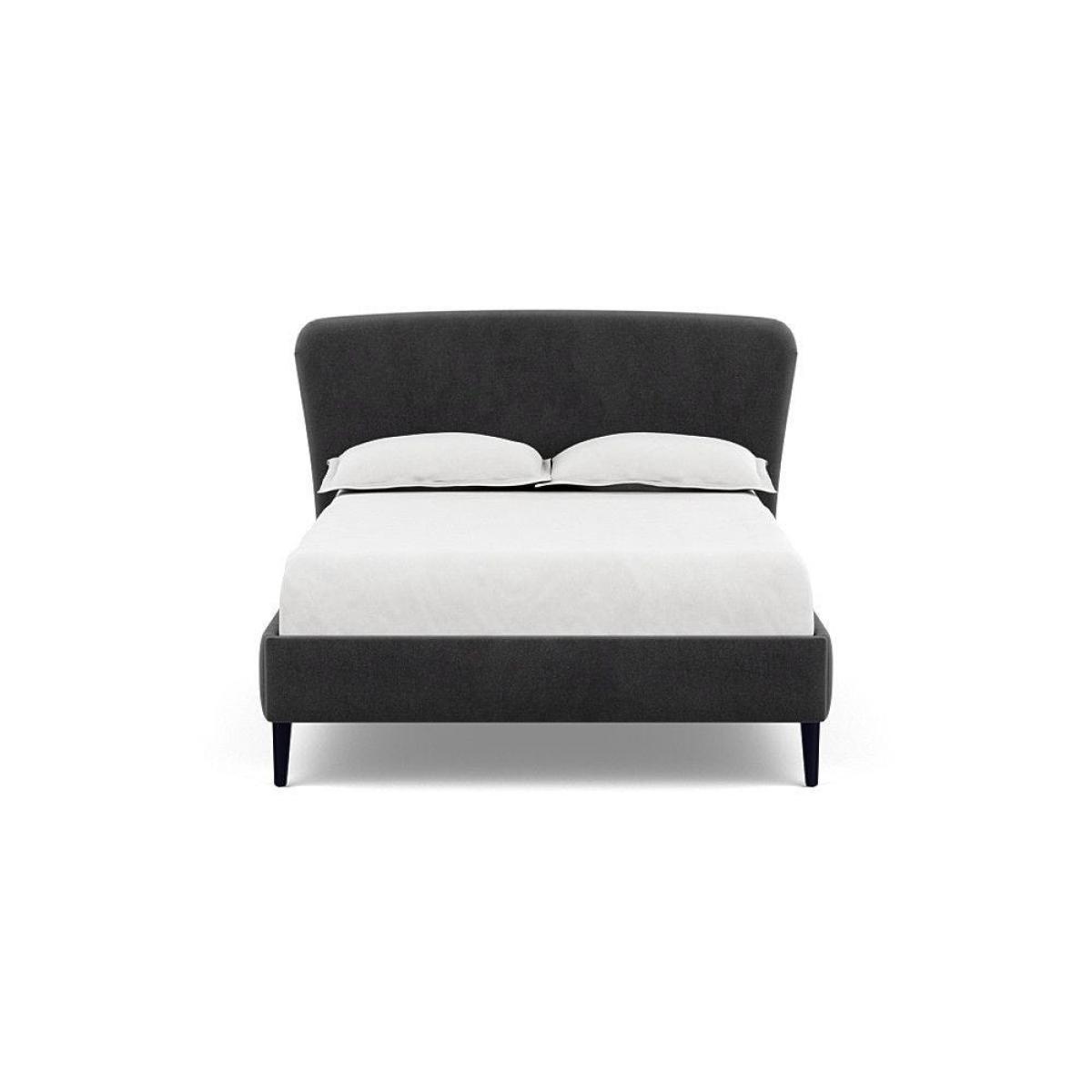 Heal's Darcey Bed Double Melton Wool Granite Tinted Ash Feet - Heal's UK Bedroom Furniture – image 100