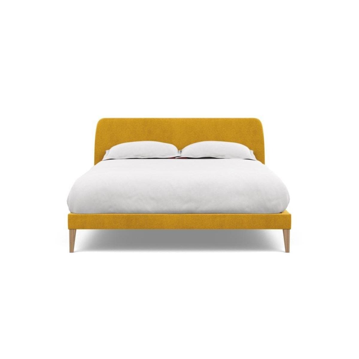 Heal's Wallis SuperKing Bed Melton Wool Shale Stained Oak Feet - Heal's UK Bedroom Furniture – image 102